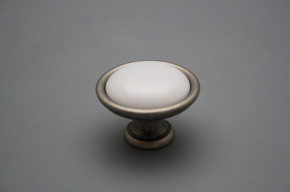 Rustic knobs 40mm WHITE FV