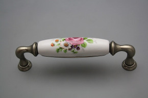 Rustic handles 128mm Meissen bouquet FV