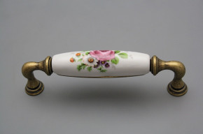 Rustic handles 128mm Meissen bouquet