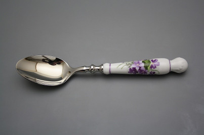 Soup spoon Bohemia 1987 Violets FL č.1