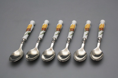 Set of teaspoons Bohemia 1987 Sunflowers 6-piece BB č.1