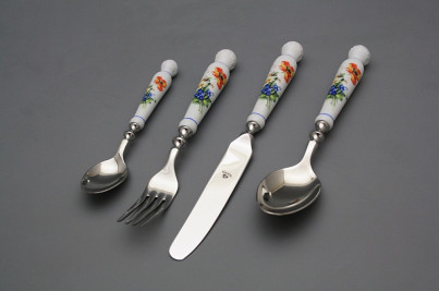 Set of cutlery Bohemia 1987 Field flowers 4-piece AL č.1