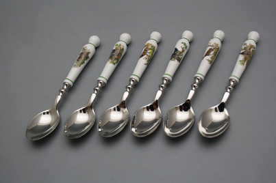 Set of teaspoons Bohemia 1987 Gamekeepers 6-piece BB č.1