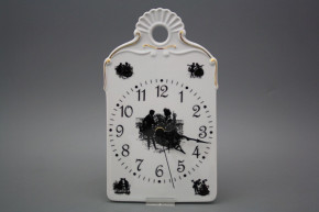 Cutting board clock Rococo dolls GL