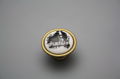 Rustic knobs 40mm Rococo dolls č.1