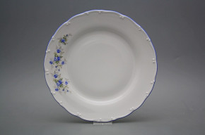 Flat plate 25cm Ofelia Light blue roses HAL