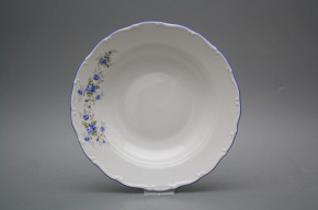 Deep plate 23cm Ofelia Light blue roses HAL