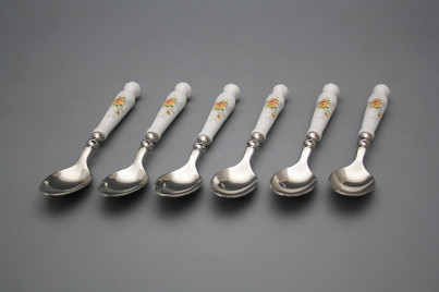 Set of teaspoons Bohemia 1987 Tea roses 6-piece BB č.1