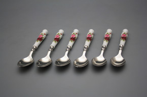 Set of teaspoons Bohemia 1987 Elizabeth rose 6-piece BB