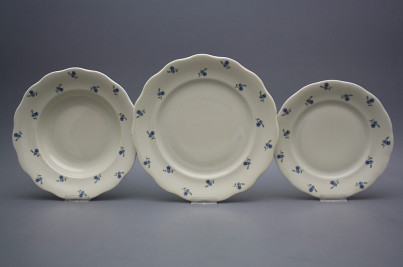 Plate set Alaska ECRU Forget-me-not Sprays 18-piece ABB č.1