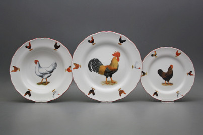 Plate set Ofelia Hens 12-piece FCL č.1