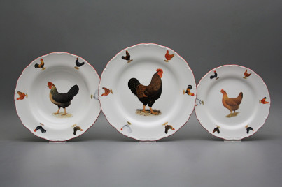 Plate set Ofelia Hens 18-piece FCL č.1