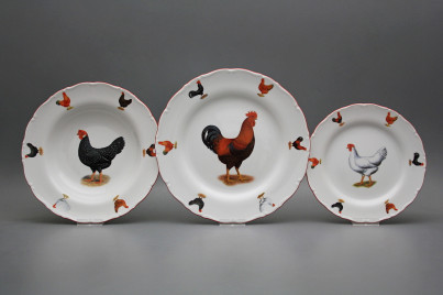 Plate set Ofelia Hens 24-piece FCL č.1