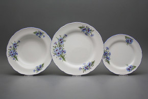 Plate set Ofelia Cornflowers 36-piece CAL