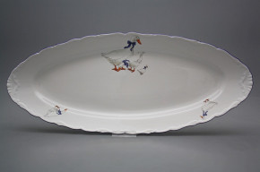 Oval dish on fish 61cm Ofelia Geese CML