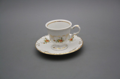 Cup 0,07l with saucer Marie Louise Tea roses GL LUX č.1