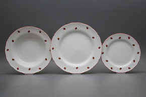 Plate set Ofelia Ladybirds 12-piece ACL