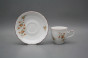 Coffee cup 0,18l and saucer Ofelia Tea roses HL č.2