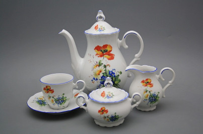 Coffee set Ofelia Field flowers 15-piece AL č.1