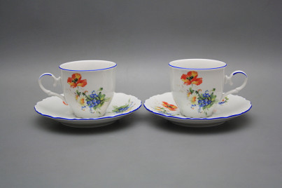 Coffee cup 0,18l and saucer Ofelia Field flowers AL č.1