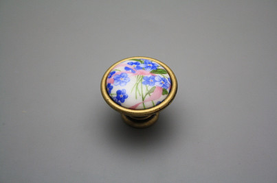 Rustic knobs 35mm Forget-me-not Chintz č.1