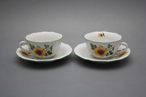 Cup low with saucer C1ZC1 Rokoko Sunflowers ZL