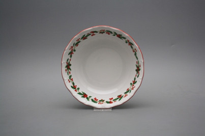 Salad dish 19cm Ofelia Christmas holly CL č.1