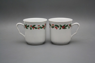 Mug Karel 0,27l Christmas holly BB č.1