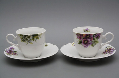 Coffee cup 0,18l and saucer Ofelia Pansy BB č.1