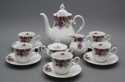 Coffee set Ofelia Pansy 15-piece BB č.1