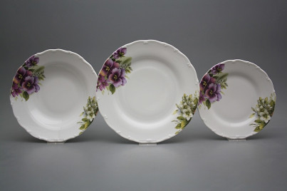 Plate set Ofelia Pansy 18-piece DBB č.1