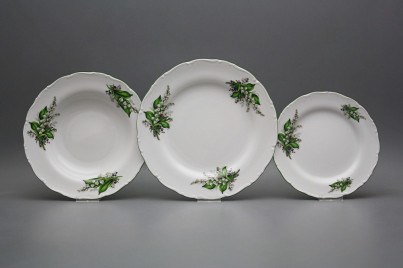 Plate set Ofelia Lilies of Valley 12-piece CZL č.1