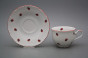 Tea cup 0,18l with saucer Ofelia Ladybirds CL č.2