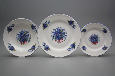 Plate set Ofelia Forget-me-not 12-piece GAL č.1