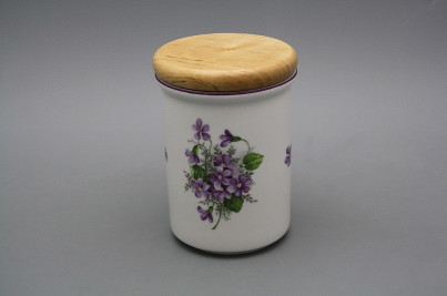 Box with wooden cover C - big Violets FL č.1