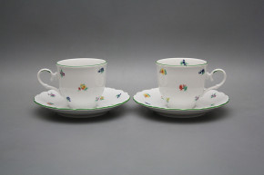 Coffee cup 0,18l and saucer Ofelia Sprays ZL