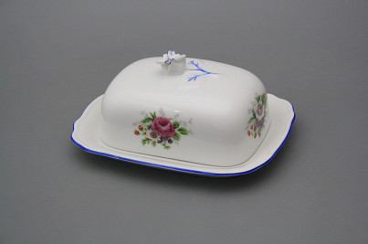 Butter dish small Rokoko Meissen bouquet AL č.1