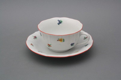 Cup low with saucer C1ZC1 Rokoko Sprays CL č.1