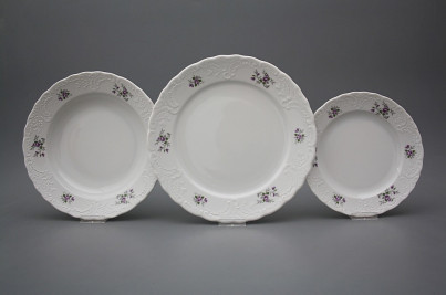 Plate set Opera Scatter Violets 24-piece BB č.1