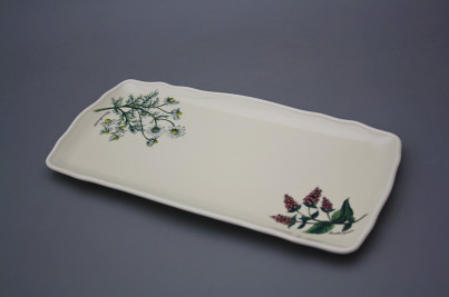 Tray square 33cm Rokoko ECRU Herbs BB č.1