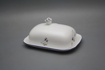 Butter dish small big Rokoko Geese ML č.1