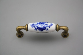 Rustic handles 96mm Blue Onion Leaf