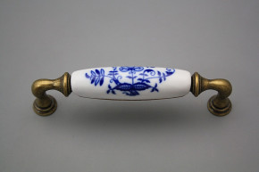 Rustic handles 128mm Blue Onion Leaf