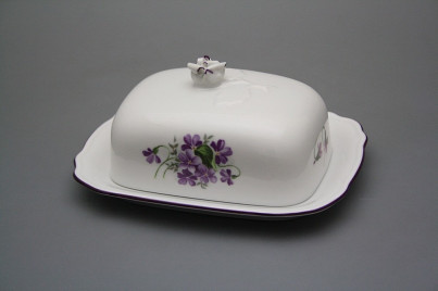 Butter dish small Rokoko Violets FL č.1