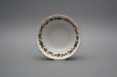 Salad dish 16cm Ofelia Christmas holly CL č.1