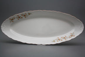 Oval dish on fish 61cm Ofelia Tea roses DHL