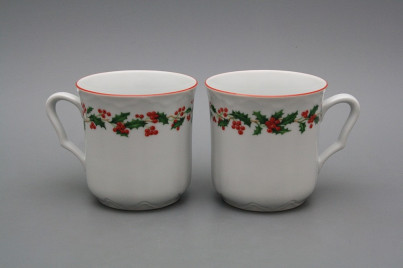 Mug Karel 0,27l Christmas holly CL č.1