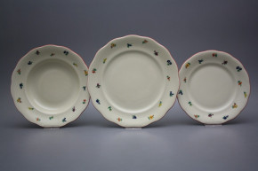 Plate set Alaska ECRU Sprays 18-piece ACL