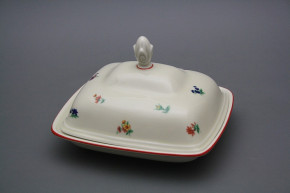 Butter dish square Alaska ECRU Sprays CL