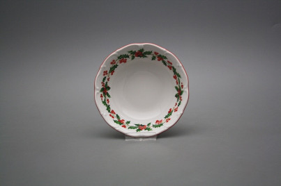 Salad dish 13cm Ofelia Christmas holly CL č.1